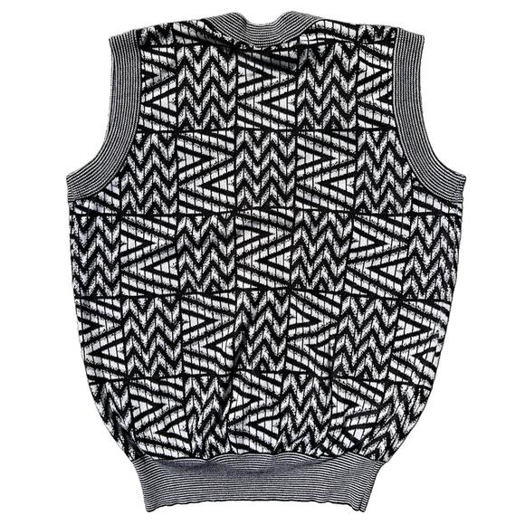 Luigi Luzzi Graphic Knit Vest 80s - Picture 2 of 5